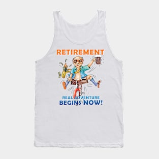 Retirement Journey: Money, Beer, and Freedom Tank Top